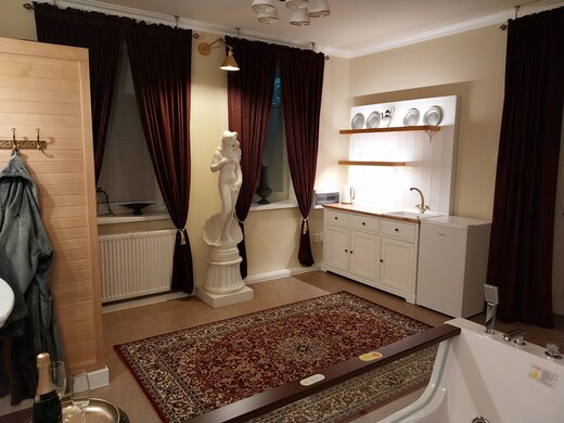 Zámecký apartmán Puštík - kuchyňský koutek.jpg