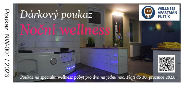 Wellness Puštík - Poukaz noční wellness 210×99.jpg