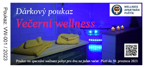 Wellness Puštík - Poukaz večerní wellness 210×99.jpg